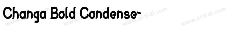 Changa Bold Condense字体转换 Changa Bold Condense字体转换